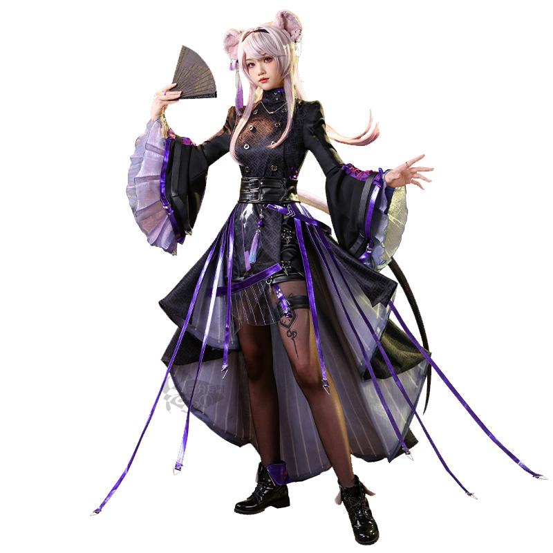 【三分妄想1/3Delusion】アークナイツ 林雨霞 リン ユーシャ コスプレ衣装/ウィッグ コスチューム
