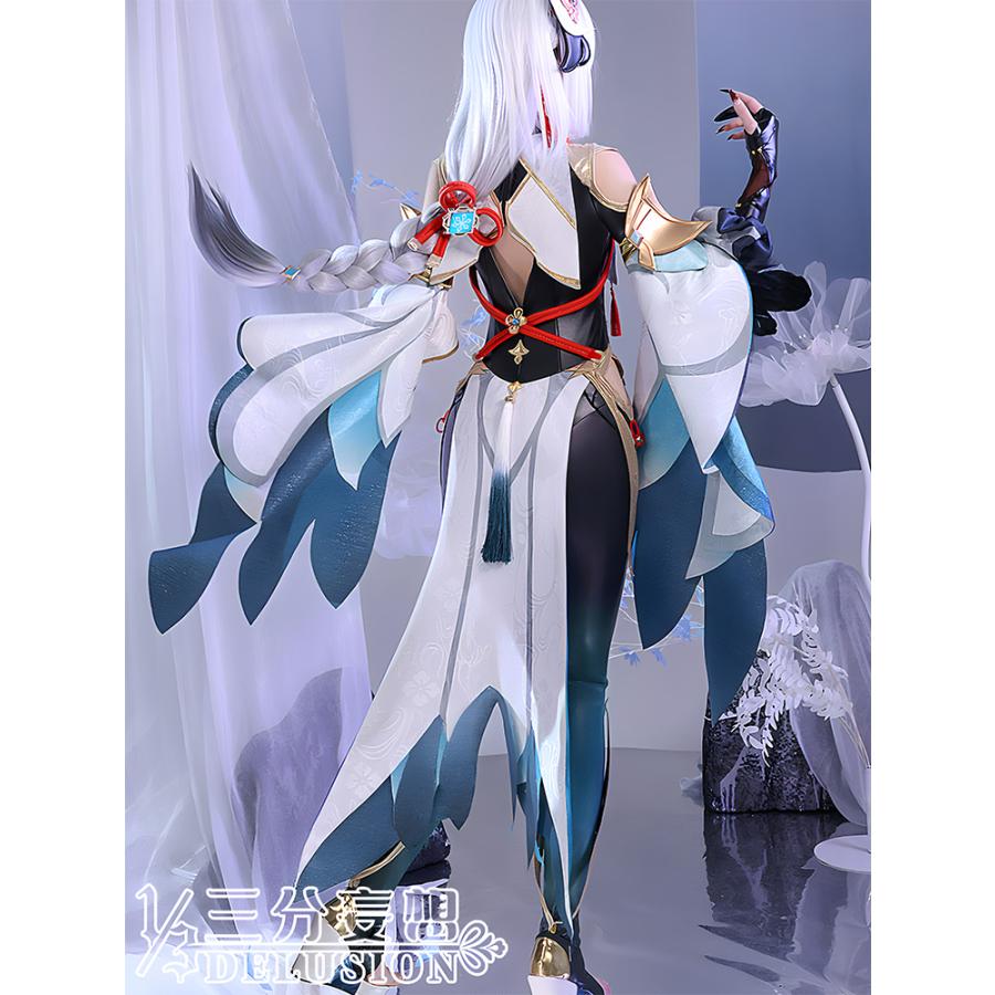 し*ぎ様 Lardoo 製 原神 シュヴルーズ コスプレ 衣装 ウィッグ フルセ