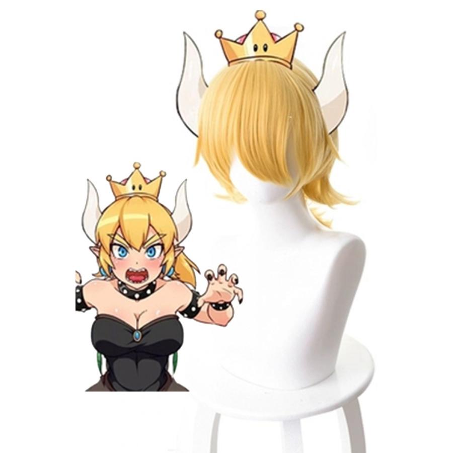 スーパーマリオ マリオ クッパ姫 ウィッグ コスプレウィッグ コスプレ コスプレ道具 Crs 021 Lardoo株式会社 通販 Yahoo ショッピング