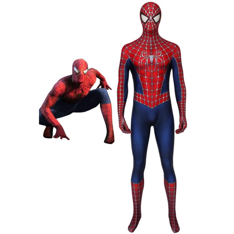 スパイダーマン2 ピーター・パーカー Spider-Man ジャンプスーツ コスチューム コスプレ衣装 cosplay