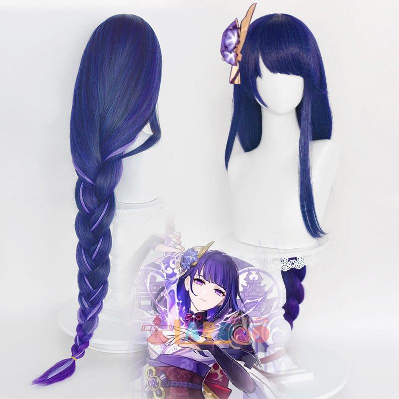 原神 Genshin げんしん 稲妻 雷電将軍 コスプレウィッグ ネット 原神 Genshin げんしん 稲妻 雷電将軍 コスプレウィッグ ネット