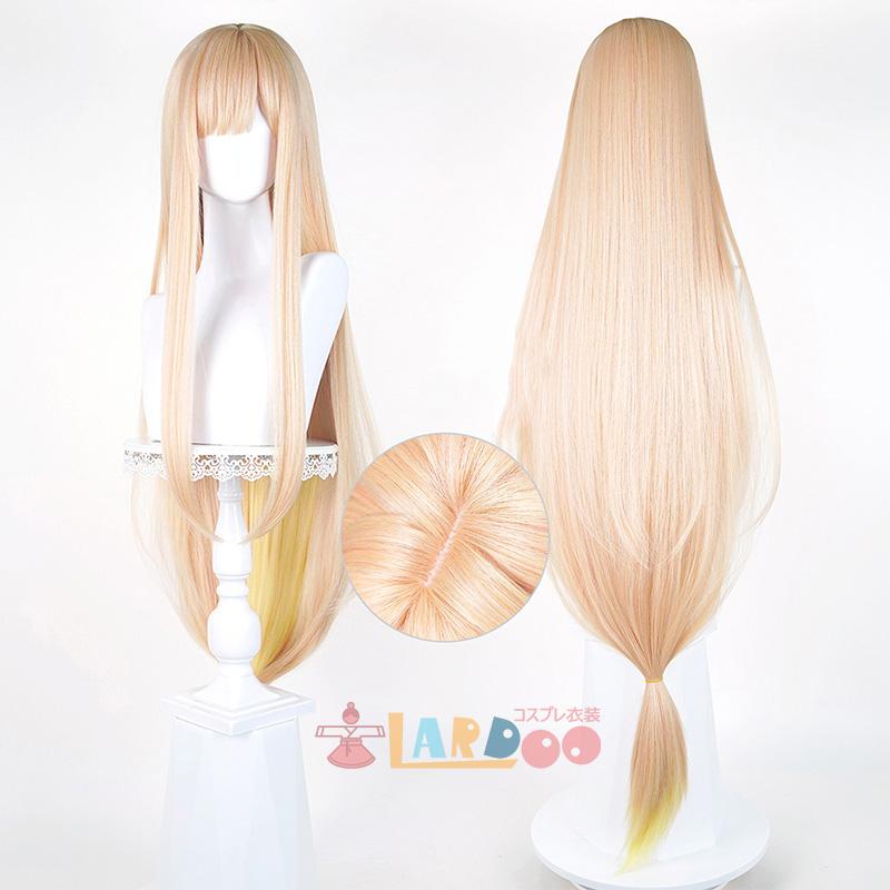 超かぐや姫 かぐや コスプレウィッグ 耳なし 未セット ネット付き 耐熱