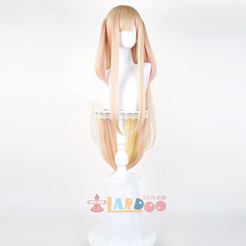 超かぐや姫 かぐや コスプレウィッグ 耳なし 未セット ネット付き 耐熱