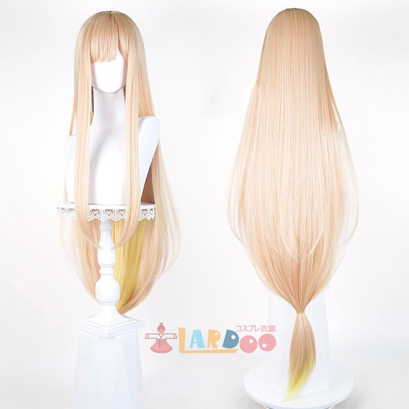 超かぐや姫 かぐや コスプレウィッグ 耳なし 未セット ネット付き 耐熱