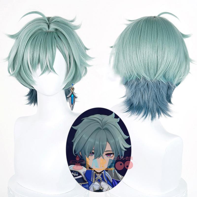 原神 Genshin ローエン-Lohen コスプレウィッグ ネット付き 未セット未