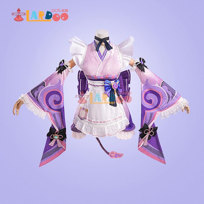 原神　夢見月瑞希　lardoo ラドゥー　コスプレ　衣装、ウィッグ、靴　一式 原神 Genshin 稲妻 夢見月瑞希-YumemizukiMizuki コスプレ衣装