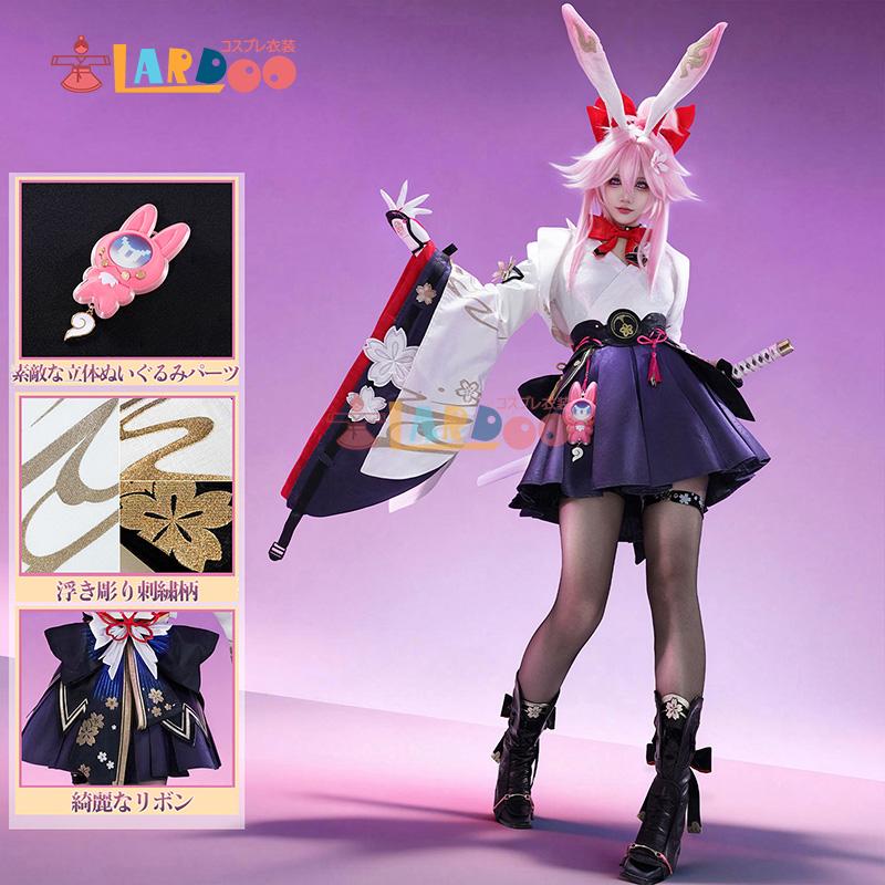 崩壊スターレイル 乱破 コスプレ衣装Lardoo製フルセット ウィッグ 武器 靴 崩壊スターレイル HonkaiStarRail 緋英-ヒエイ コスプレ衣装 靴カバー