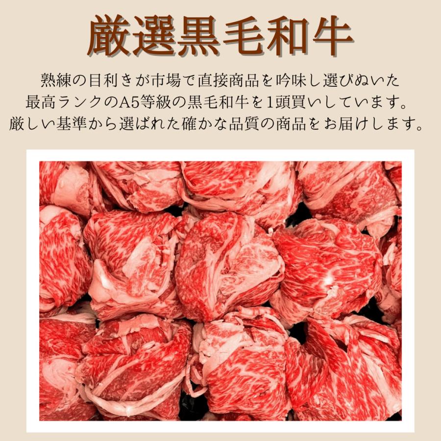 お試しサイズ　黒毛和牛A5　切り落とし300ｇ |  | 02