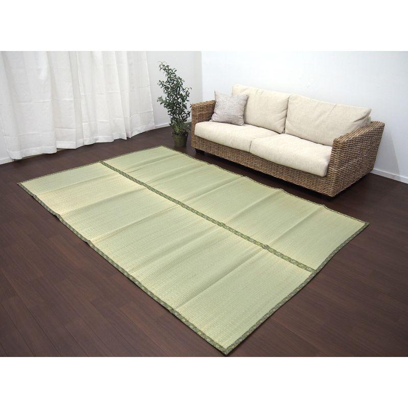 注目ショップ 純国産 い草 上敷き はっ水 カーペット 双目織 三六間8畳 約364 364cm Fucoa Cl