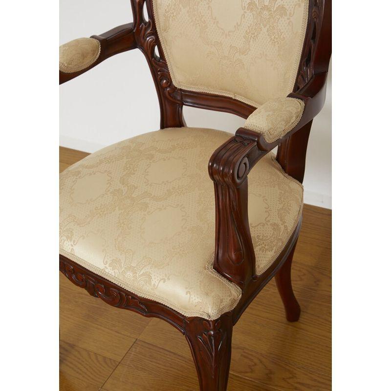 Amazon | クロシオ アンティーク調 猫脚 フランシスカ チェアー 肘なし