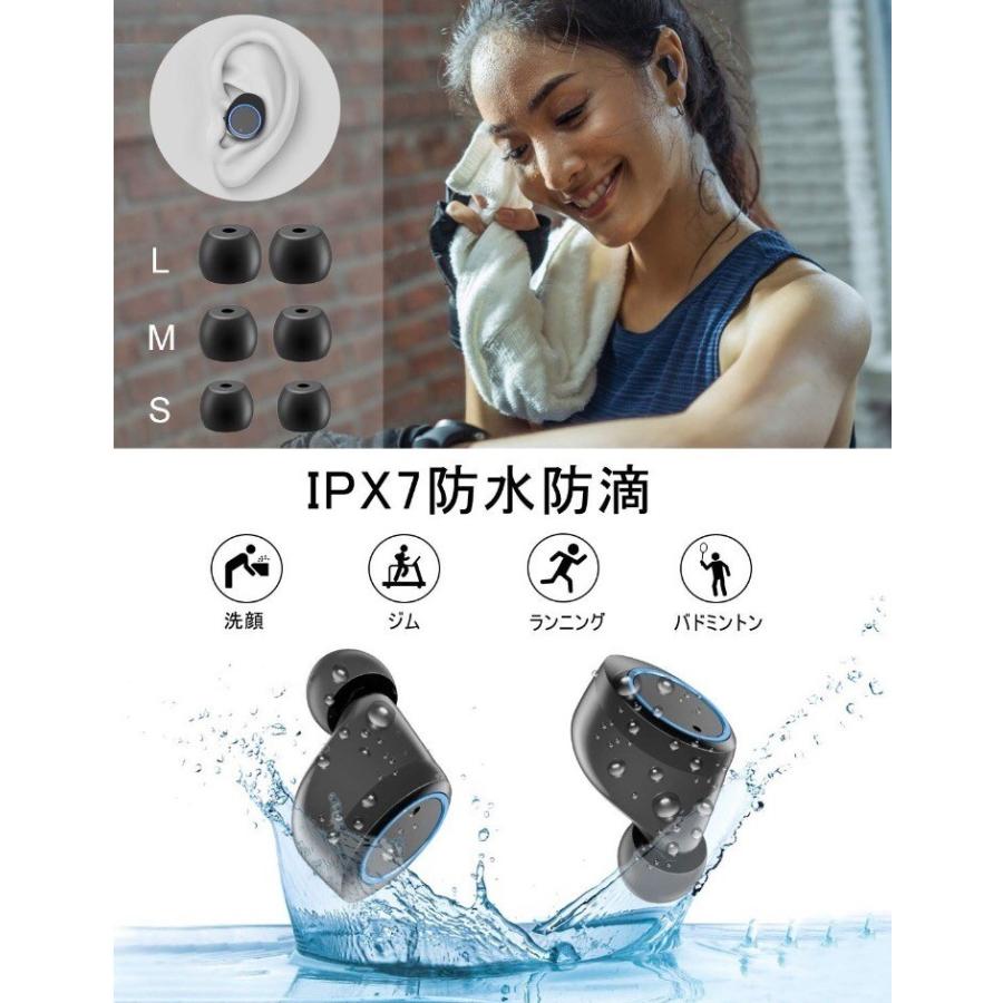 IPX7完全防水 Bluetooth イヤホン Siri対応 Amazon.co.jp: ワイヤレスイヤホン Bluetooth イヤホン IPX7完全