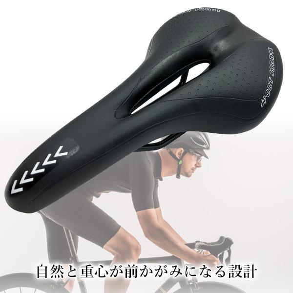 自転車 サドル スポーツ 痛くない 交換 低反発 衝撃吸収 ロードバイク