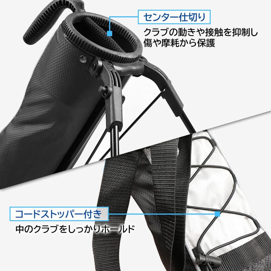 ゴルフクラブケース スタンド ゴルフバッグ 7本収納 軽量 撥水加工