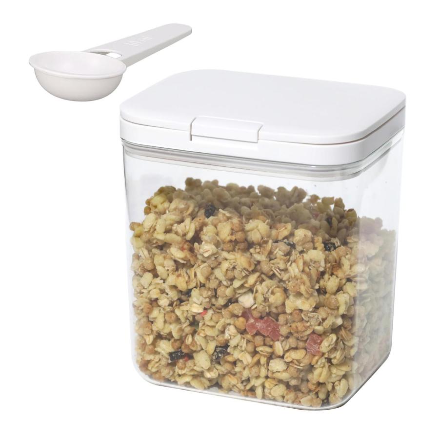シービージャパン  アトミコ ワンタッチ開閉 密閉保存容器 2L キャニスター 保存容器 密閉 食品保存 キッチン収納 大容量