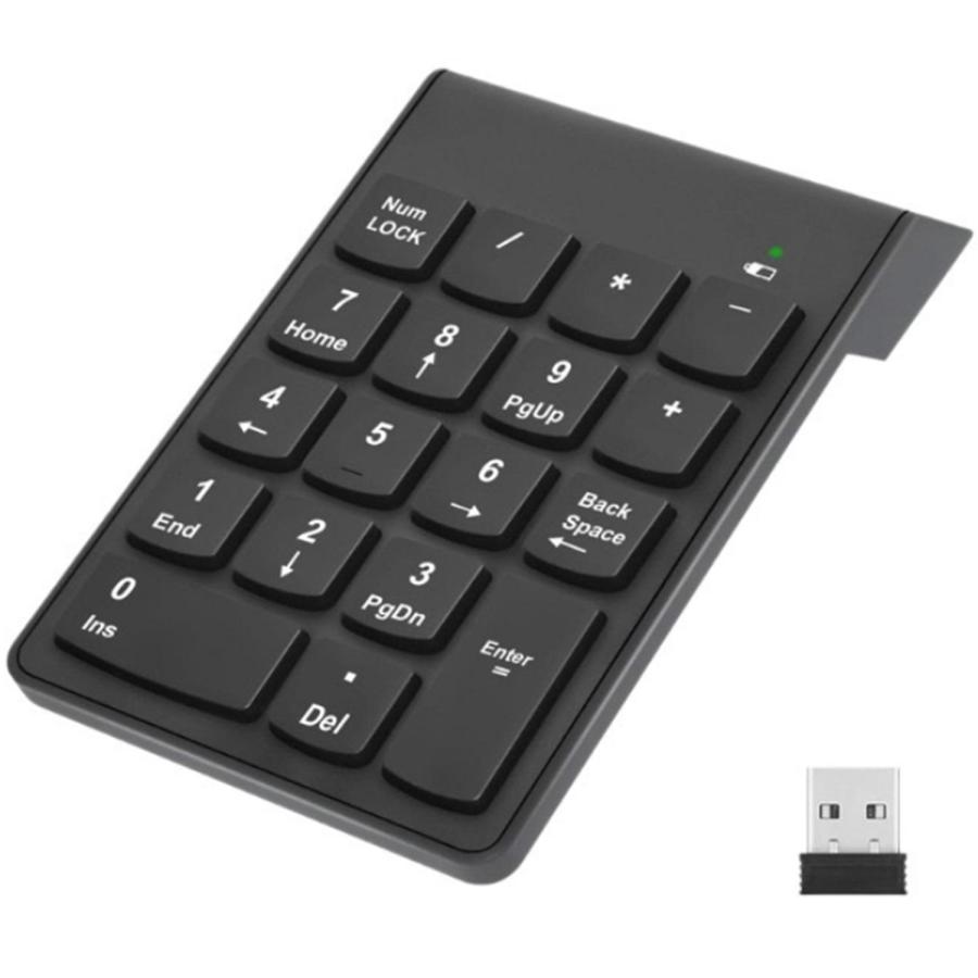 3ヶ月保証付 テンキー ワイヤレス 電卓 おしゃれ 無線 キーボード テンキーパッド パソコン Usb