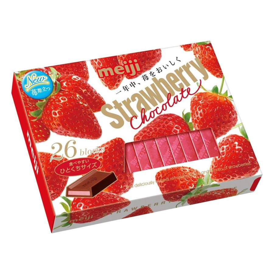 明治ストロベリーチョコレート48箱 明治（meiji） ストロベリーチョコレート BOX 120g 26枚入 : LARGO
