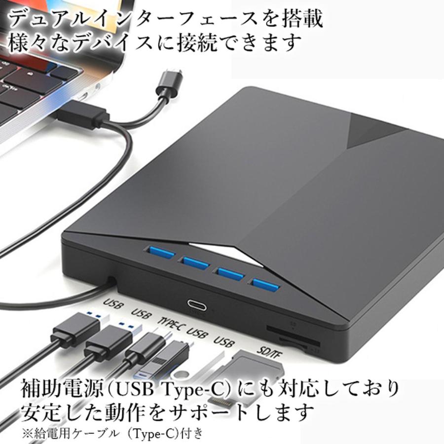 ブルーレイドライブ 外付け ブルーレイプレーヤー USB3.0＆Type-C