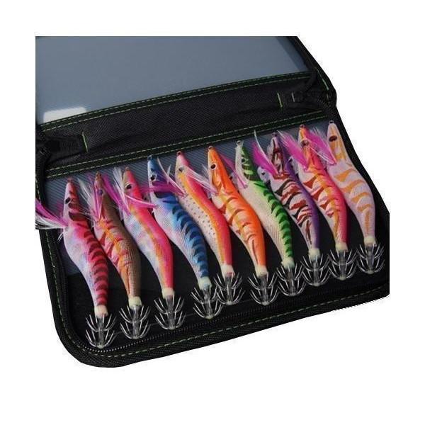 エギング セット 10本セット 3号 エギングセット エギ 餌木 釣り フィッシング ケース イカ釣り C 魅力的な価格