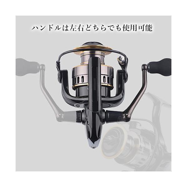 スピニングリール 軽量 3000番 耐久性 釣り リール 投げ釣り 淡水釣り 海釣り 海水 淡水 ((S | ブランド登録なし | 07