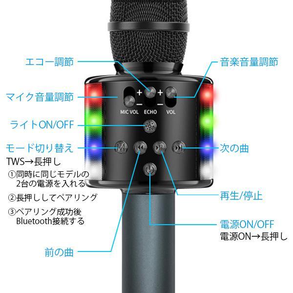 カラオケ1番 デジタルカラオケマイク カラオケマイク ボイスチェンジャー カラオケ マイク USB充電