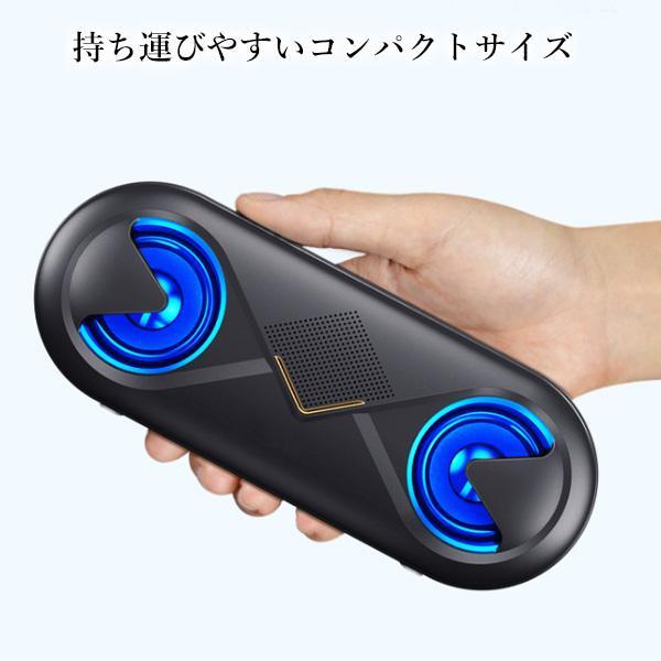 スピーカー ブラック Bluetooth 無線 ワイヤレス 高音質 重低音 充電式