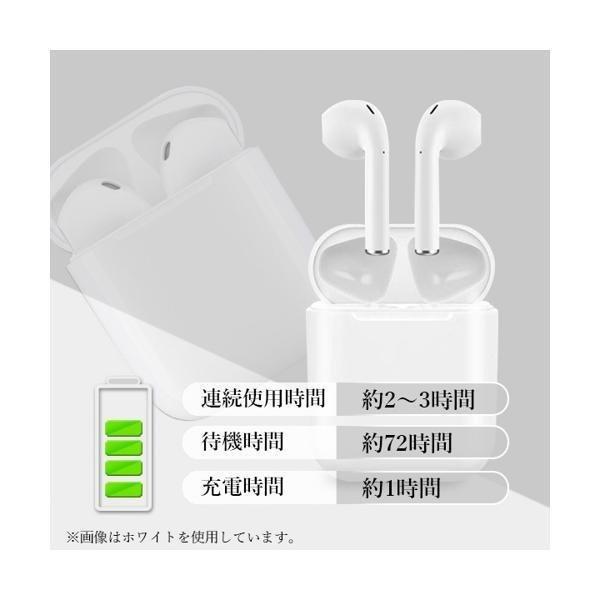 2個セット イヤホン ワイヤレス グレー bluetooth i12