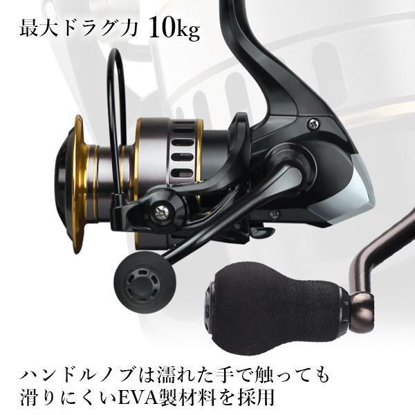 2個セット スピニングリール 軽量 3000番 耐久性 釣り リール 投げ釣り