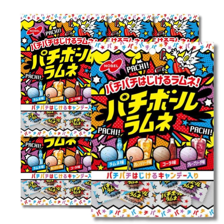 NOBEL 6個セット ノーベル製菓 パチボールラムネ ドリンクアソート 60g