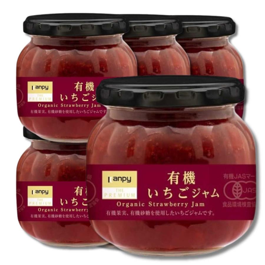 6個セット カンピー ザ・プレミアム 有機いちご ジャム 230g（Yahoo!・LARGO Yahoo!店）