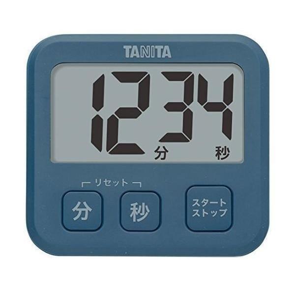 タニタ TD-408 BL キッチン タイマー マグネット付き 大画面 薄型 ブルー 厚さ9.5mm :FK4504-A2012:LARGO  Yahoo!店 - 通販 - Yahoo!ショッピング