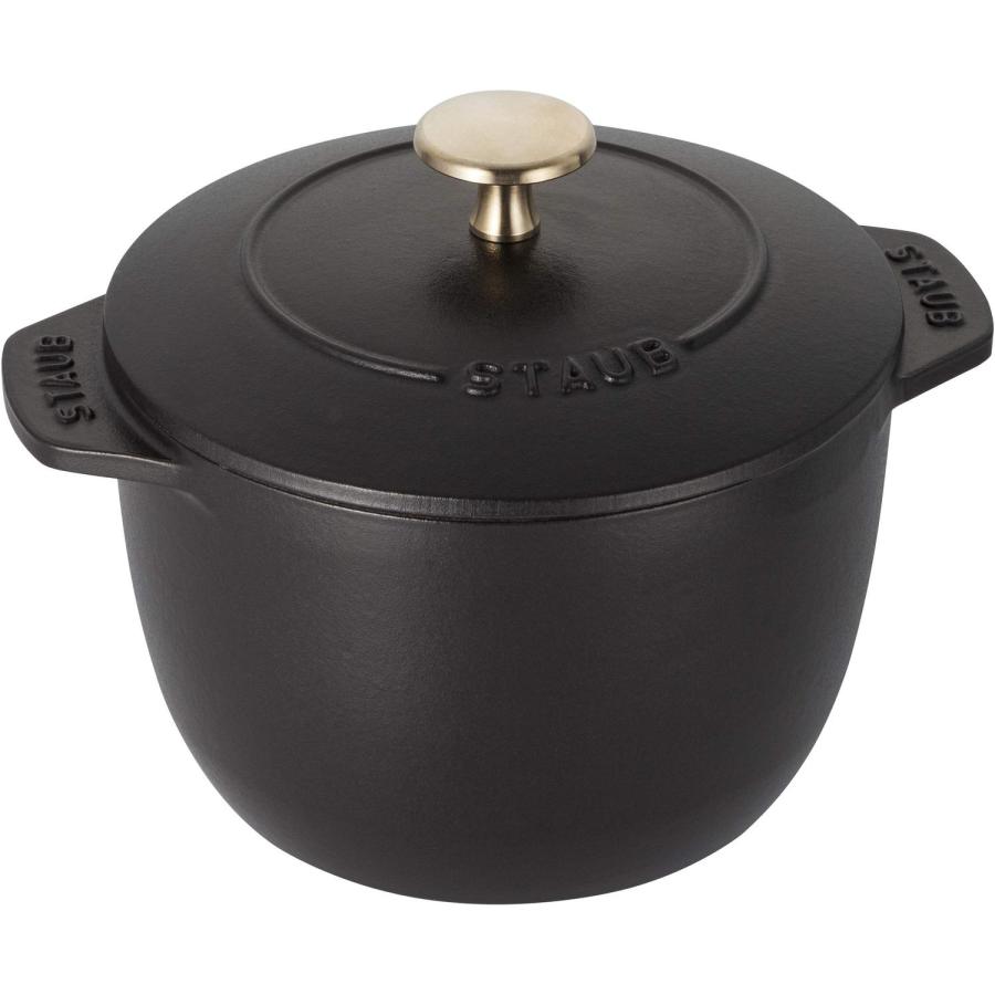 Staub（ストウブ） ラ ココット de GOHAN ブラック S 12cm ご飯鍋 炊飯