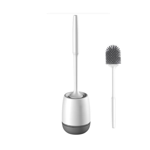 トイレブラシ セット おしゃれ 収納 かわいい 傷つけない 柔らかい トイレ掃除 掃除ブラシ コンパクト  ((S の商品画像