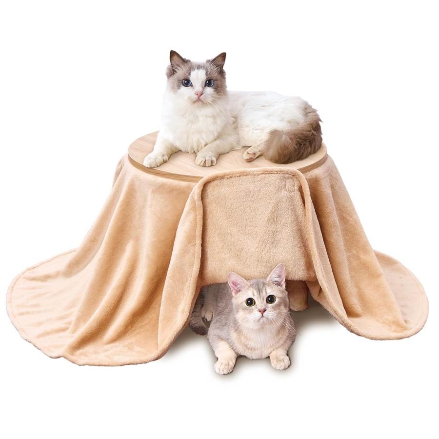 Petio（ペティオ） 猫用 猫のためのくつろぎ木目こたつ ヒーターレス