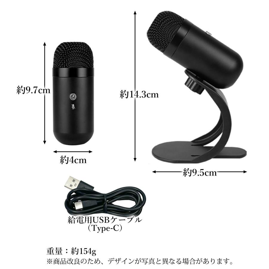 PC マイク 小型 USB 有線 タイプc 会議 ミュートボタン搭載