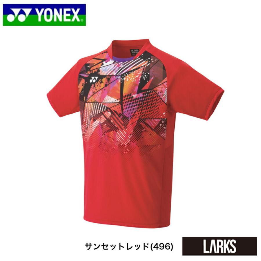 いラインアップヨネックス YONEX バドミントン メンズ ゲームシャツ（フィットスタイル） スポーツウェア 10525 ウエア 