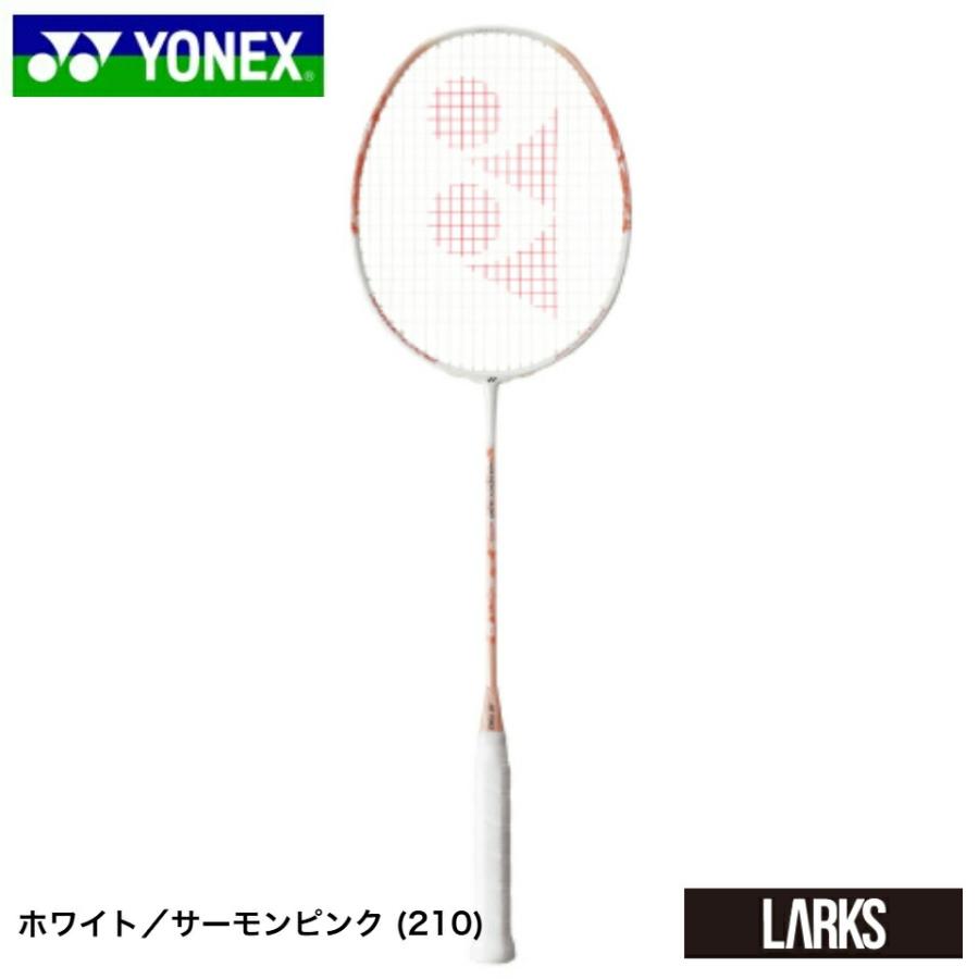 ヨネックス バドミントン ラケット ナノフレア300 サーモン ピンク YONEX ナノフレア300 NF-300-210 2025SS ホワイト／サーモン