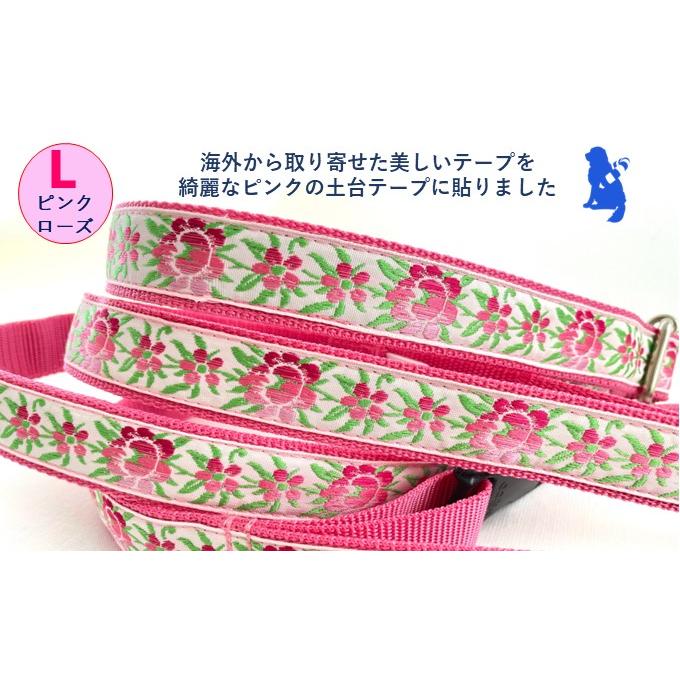 リードとセット犬 ハーフチョーク 首輪 引っ張り防止 しつけ Lサイズ