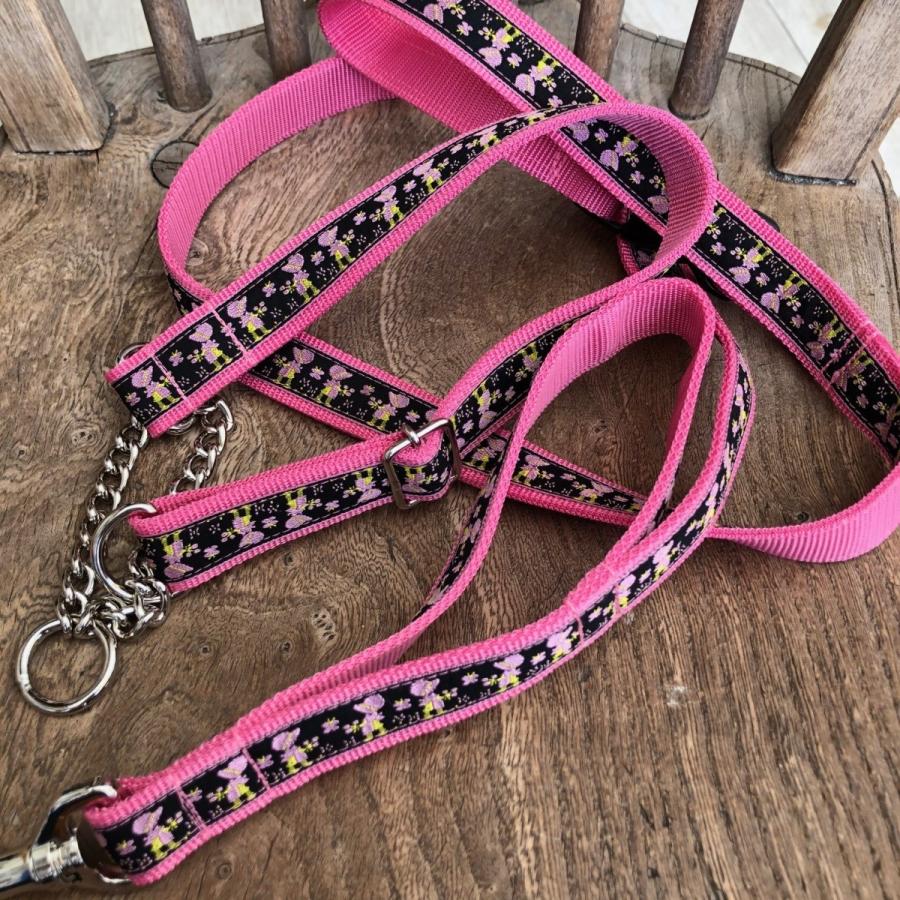 大型犬用首輪 ハーフチョークカラーとショートハンドル付きリードのセット ネコポス便 Ole 3 ペットグッズのラリーズカンパニー 通販 Yahoo ショッピング