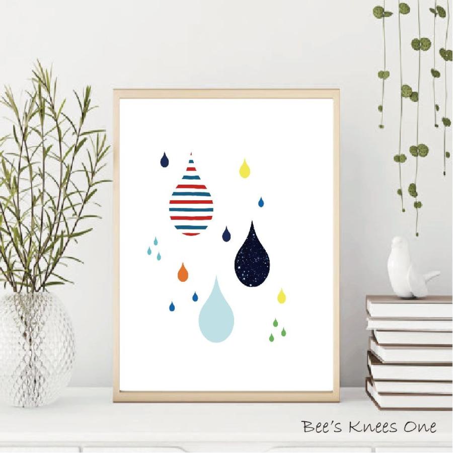 北欧アートポスター】Drop-しずく / アートパネル ノルディック A5 A4