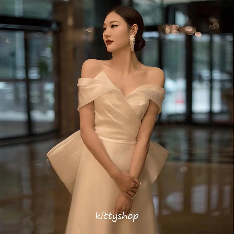 直営ストアウェディングドレス トレーン ブライダルドレス オフ