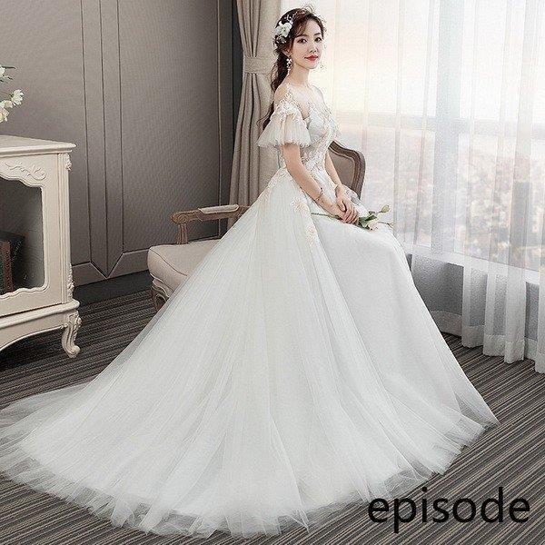 在庫あり ウェディングドレス白 パーティードレス お呼ばれhs5199 二次会 ビスチェタイプ ウェディングドレス 結婚式 花嫁ロングドレス 刺繍レース エンパイアライン Www Oroagri Eu