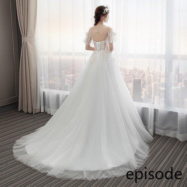 在庫あり ウェディングドレス白 パーティードレス お呼ばれhs5199 二次会 ビスチェタイプ ウェディングドレス 結婚式 花嫁ロングドレス 刺繍レース エンパイアライン Www Oroagri Eu