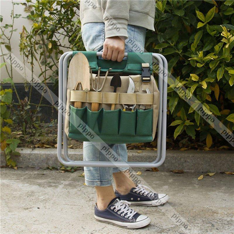 園芸用椅子 アウトドアチェア 折りたたみ 道具バッグ 作業椅子 快適チェア ガーデニング椅子 草取り 農作業 庭いじり 家庭菜園 多機能バッグ Larebc30 ラルゴ 通販 Yahoo ショッピング