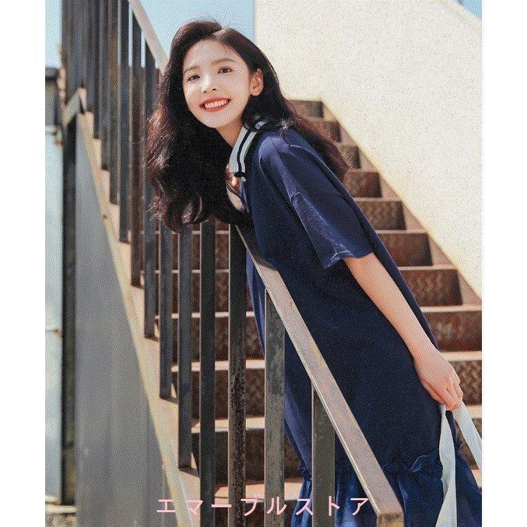 ワンピース 夏 ロング スカート きれいめ Tシャツ フレア 夏服 レディース おしゃれ かわいい ティーンズファッション 中学生 女子 私服 韓国 Larla41 ラルゴ 通販 Yahoo ショッピング
