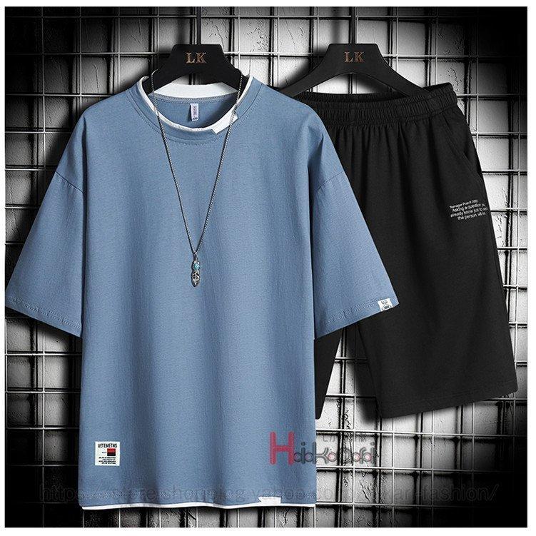 上下セット メンズ ジャージ 上下 半袖tシャツ ハーフパンツ スポーツウェア ルームウェア セットアップ 父の日 プレゼント E93maugfwu Prosoindsas Com