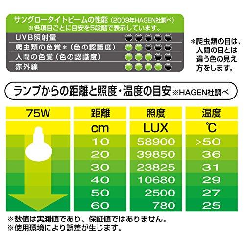 ジェックス サングロータイトビーム バスキングスポットランプ 75W PT2136｜lasantalease｜04