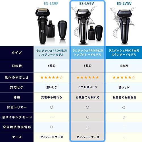 パナソニック ラムダッシュPRO メンズシェーバー 5枚刃 洗浄器付き シルバー調 ES-LV9V-S ES LV9V