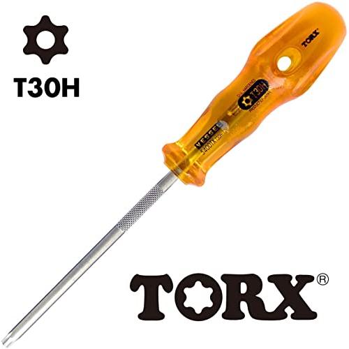 ベッセル(VESSEL) パワーグリップ トルクスドライバー いじり止め TORX T30H×120 5400TX｜lasantalease｜03