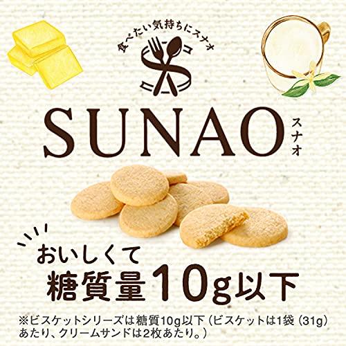 江崎グリコ SUNAO スナオ 発酵バター 31g 1袋あたり糖質9.2g 約15枚入 ×10袋｜lasantalease｜02