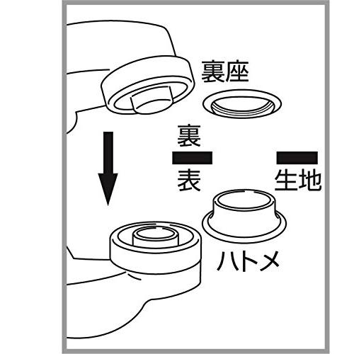 イチネンアクセス(旧イチネンミツトモ) FAMILY TOOL(ファミリーツール) ハトメ 両面ハトメパンチ 10mm(#25) 51221 5｜lasantalease｜03